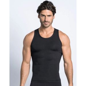 Stretch Cotton Shaper Tank | Black