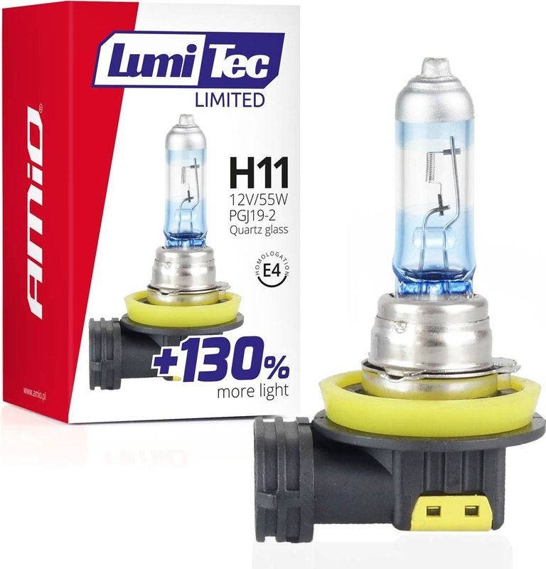 AMiO - LumiTec Silver - Halogeen Dimlicht - H11 - 12V 55W - 1 stuk