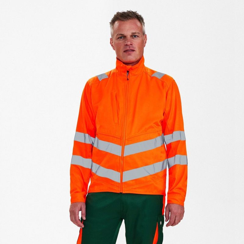 Engel - Safety Light - Werkjack - Hi-vis Orange - Fluorescerend - EN ISO 20471 Klasse 2