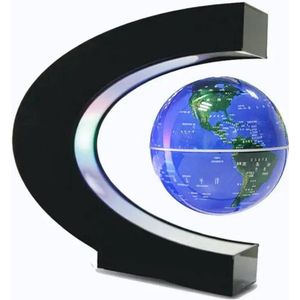 Lichtendirect- Zwevende wereldbol- Nachtlamp- Bureau Accessoire met LED verlichting- Magnetisch wereldbol- RGB kleuren
