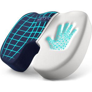 Orthopedisch Traagschuim Zitkussen - FORTEM - Bureaustoel Autostoel - Wasbare Hoes