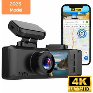 Camigoo® T8 Pro - Dashcam - Dashcam Voor Auto - Ultra 4K - Voorcamera - WiFi & GPS - Sony Starlight Sensor Nachtzicht - G Sensor - Loop Opname - Parkeermonitor - Bewegingsdetectie - Magnetische aansluiting - 64GB SD Kaart - NL Handleiding+Systeem
