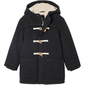 Vertbaudet - Dufflejas - Olijfkleurig - Wollen Stof - Met Sherpavoering