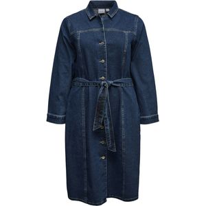 VERO MODA CURVE spijkerjurk dark blue denim