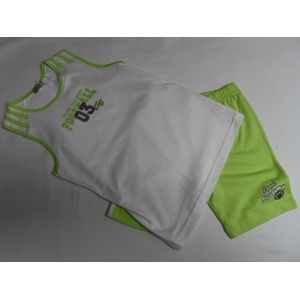 Ensemble - Jiongens - Wit / groen - Mouwloos - Football - 3 jaar 98