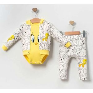 Baby - baby set-3 Pce - baby Kleding set- kleding set - Maat: 3-6 mnd - tweety bird - unisex
