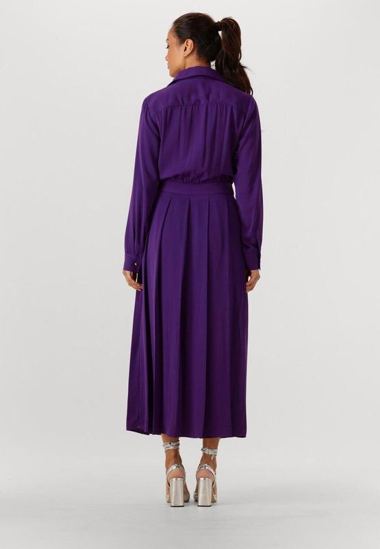 Liu Jo - Abito Camicia Con Cinta - Jurk - Paars