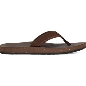 Teva M REFLIP Leren Heren Slippers - Bruin - Maat 40.5