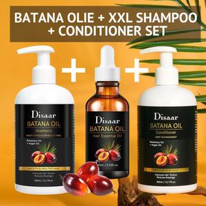 Batana Olie MEGA COMBO - BATANA OLIE + SHAMPOO + CONDITIONER SET- 100% Pure Batana - Dr. Sebi