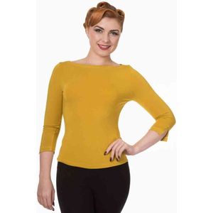Dancing Days - MODERN LOVE Longsleeve top - L - Geel