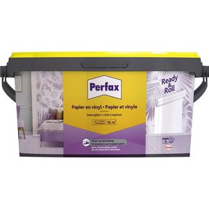 Perfax Ready & Roll Behanglijm Papier & Vinyl 2.25 kg | Eenvoudig en Snel Behangen | Voor Papier en Vinyl