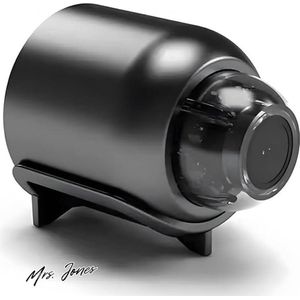 Mrs. Jones Mini Spy Camera 1080P WiFi - Draadloos - Nachtlzicht - Bewegingsdetectie - Magnetisch - Nanny-camera for thuisbeveiliging