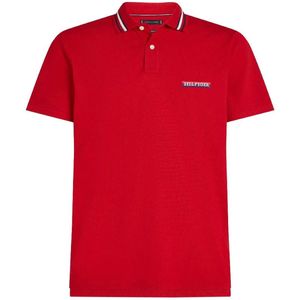 Tommy Hilfiger Tipped Regular Fit Korte Mouw Poloshirt Rood S Man