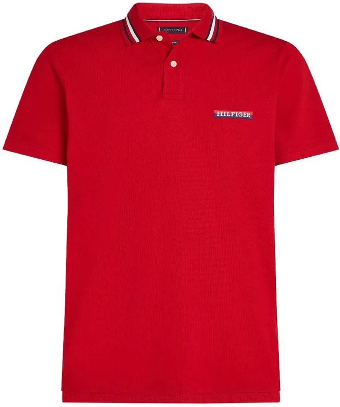 Tommy Hilfiger Tipped Regular Fit Korte Mouw Poloshirt Rood S Man