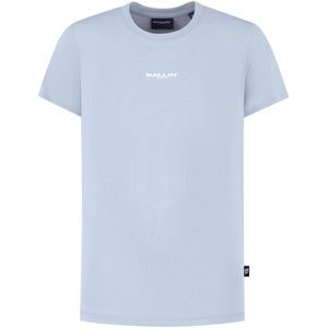 Ballin Amsterdam - Jongens Regular fit T-shirts Crewneck SS - Blue Grey - Maat 10