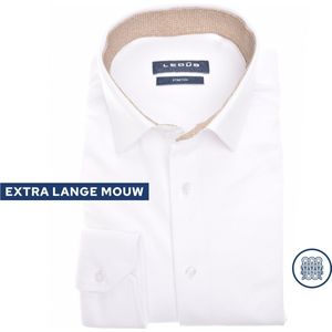 Ledûb modern fit jersey wit mouwlengte 7