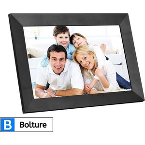 Bolture Digitale Fotolijst - Frameo - Video - Touchscreen - Wifi - 1080P - 16GB - 10.1 Inch - Zwart