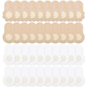 40 stuks tepelpleisters - Herbruikbaar - Zelfklevende bh voor dames - Ademend en onzichtbaar - Zelfklevende borstlift pleisters - Borstver grotingstape - Borstlifttape - Niet-geweven - Beige