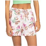 Roxy - Lekeitio Print - Korte Broek - Dames - Multicolor - Linnen Viscose Mix