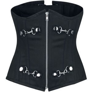 Burleska Alternate Dames Onderborstkorset - zwart - L
