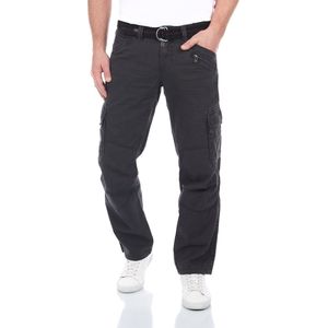 TIMEZONE Heren Cargo Broek Broeken BenitoTZ comfort/relaxed Fit Grijs Volwassenen