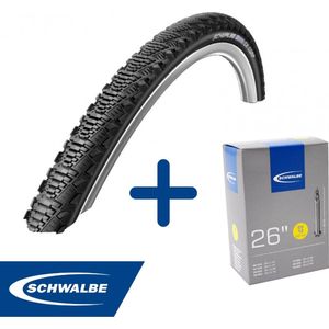 Fietsband - Schwalbe - Buiten- & binnenband - CX Comp & SV13 - 26 inch x 1.50 - 2.40 - 60 mm