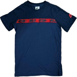 Nike - Shirt - Kinderen - Jongens - Donkerblauw/Rood - Maat S