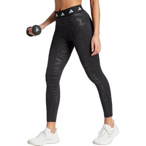 adidas Performance Techfit Printed 7/8 Legging - Dames - Zwart- S