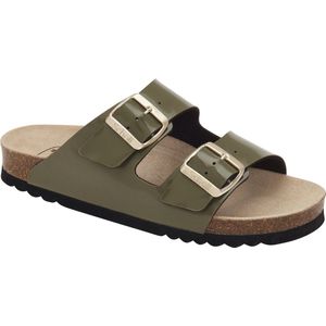 SCHOLL JOSEPHINE PatSynth-W Dames Muiltjes - Khaki - Maat 40