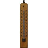 Thermometer buiten hout - 20 x 4 cm - Buitenthermometers