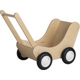 Van Dijk Toys Houten Poppenwagen - Naturel (Kinderopvang Kwaliteit)