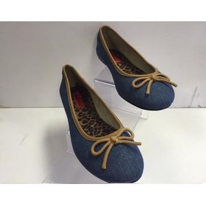 Ballerina Denim met strikje maat 39