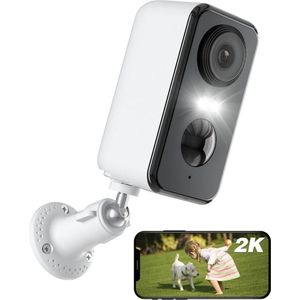 White-Label® Beveiligingscamera Draadloos Buiten - Bewakingscamera voor Binnen - Full HD - Wit