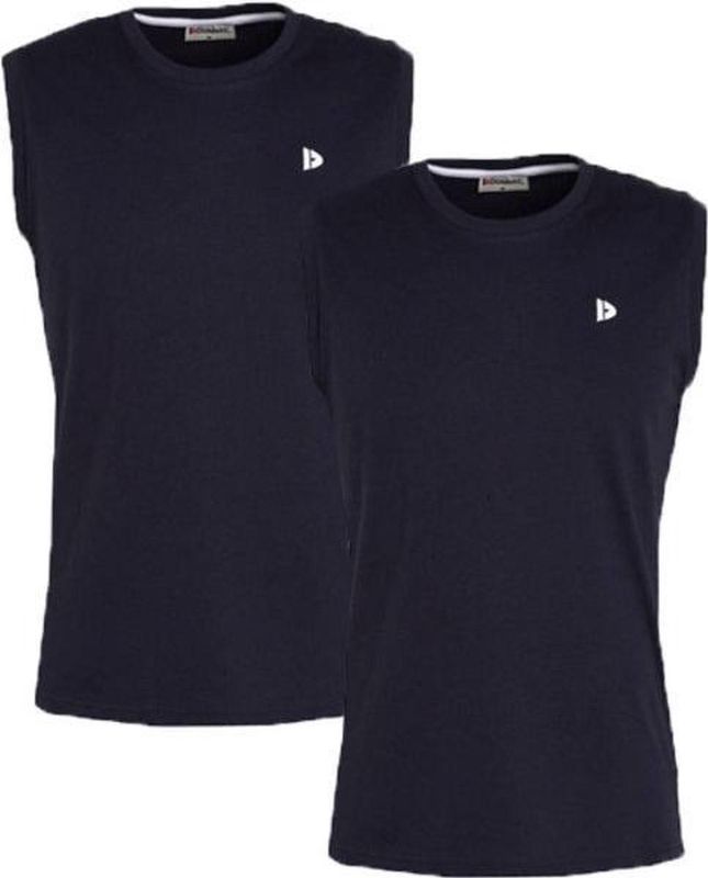 Donnay - Stan - T-shirt zonder Mouw - Navy - 2-Pack - Heren
