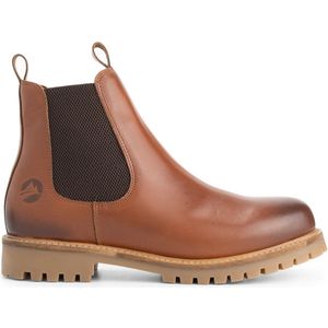 Travelin - Nodeland - Chelsea Boots - Cognac - Leer