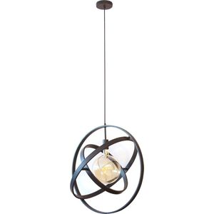 Hanglamp Galaxy | 1 lichts | zwart | metaal | Ø 55 cm | 150 cm hoog | eetkamer / woonkamer | dimbaar | modern / sfeervol design