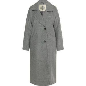 DreiMaster - Overgangsjas - Grijs Melange - Wolmix