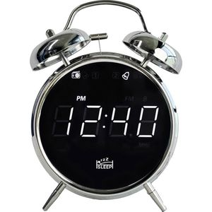 Silva Schneider - URW 240 - Wekkerradio - Chroom-zwart - FM-PLL-radio