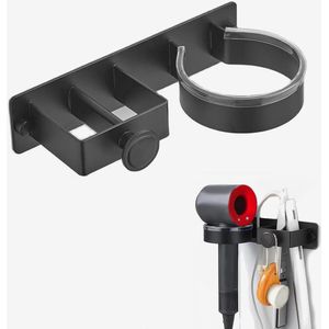 Muurbevestiging voor föhn en stijltang zonder boren - Zelfklevende haardroger en stijltanghouder