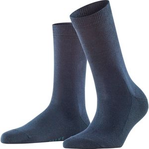 FALKE Family duurzaam katoen sokken dames blauw - Maat 35-38