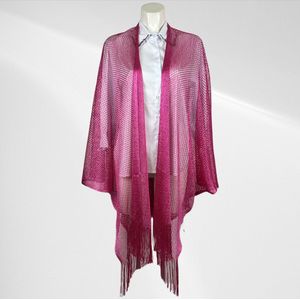 Lichte Handgemaakte Netstof Poncho - in meerdere kleuren verkrijgbaar - Heel populair!