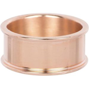 iXXXi Jewelry - Basisring - Rosegoud gekleurd - 10 mm - maat 16,5