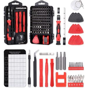 Schroevendraaierset Precisiemechanica 141 in 1, Magnetische Mini Precisiemechanicaset, Draagbare Torx Bit Precisie Schroevendraaierset voor iPhone, Laptop, Tablet, Horloges, Camera, Elektronica Set