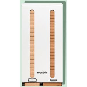 Dispenser voor menstruatieproducten manueel [medium] - 572 x 228 x 69 mm [monthly.care]