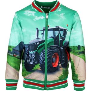 S&C Bombervestje Tractor groen Kids & Kind Jongens Groen - Maat: 146/152
