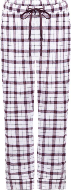 Hunkemöller - Pyjamabroek - Flannel - Wit