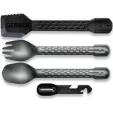 Gerber - ComplEAT - Bestekset - Zwart - 4 Onderdelen - Multifunctioneel