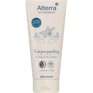 Alterra Naturkosmetik - Bodyscrub - Retro Editie | 1x 200 ml - Biologische Roos & Biologische Duindoorn | Limited Edition 2025