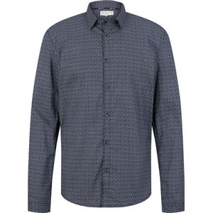 TOM TAILOR fitted printed shirt Heren Overhemd - Maat L