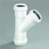 Dyka - T-Stuk - Wit - PP - 32 mm - 3x Mof 45°